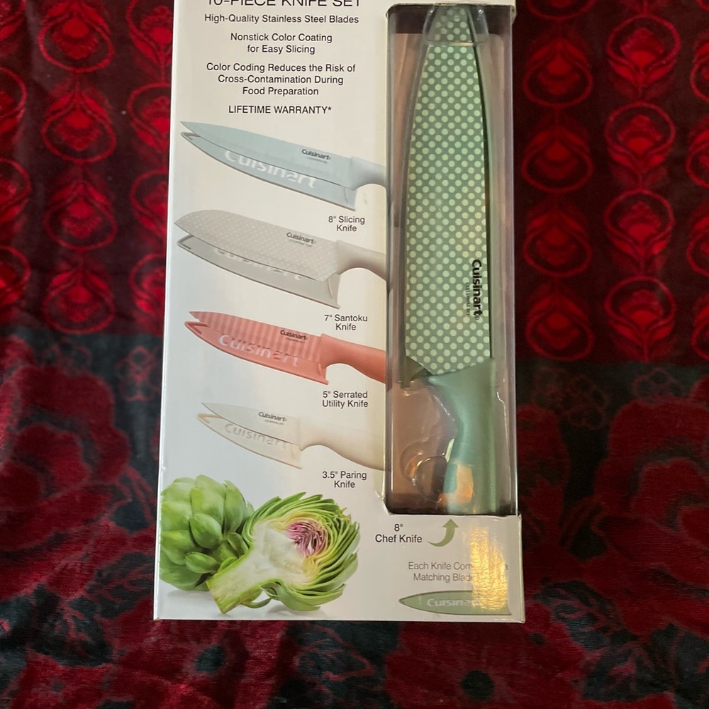 Cuisinart Speckled Green Knife Set – Easter colors